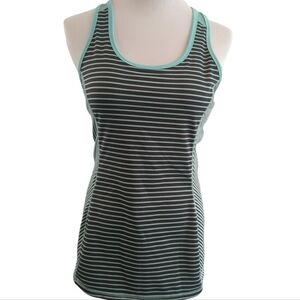 Kyodan tank top, athletic striped, tennis golf casual, size P/S